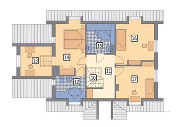 RZUT PODDASZA POW. 70,7 m²